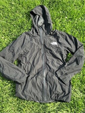 The North Face Windbreaker Black Hooded Lightweight Jacket